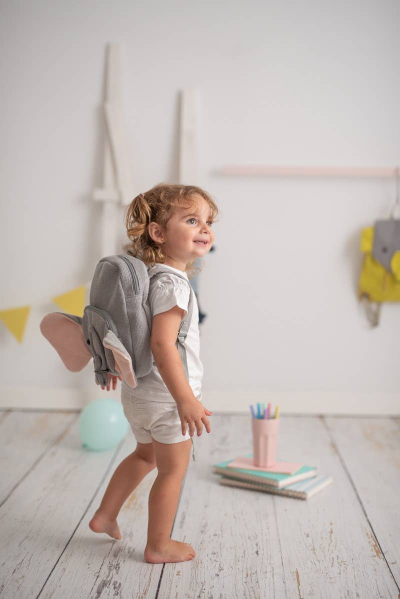 Crochetts – Mochila - Crianças por atacado – Mochila de algodão com elefante em crochê8