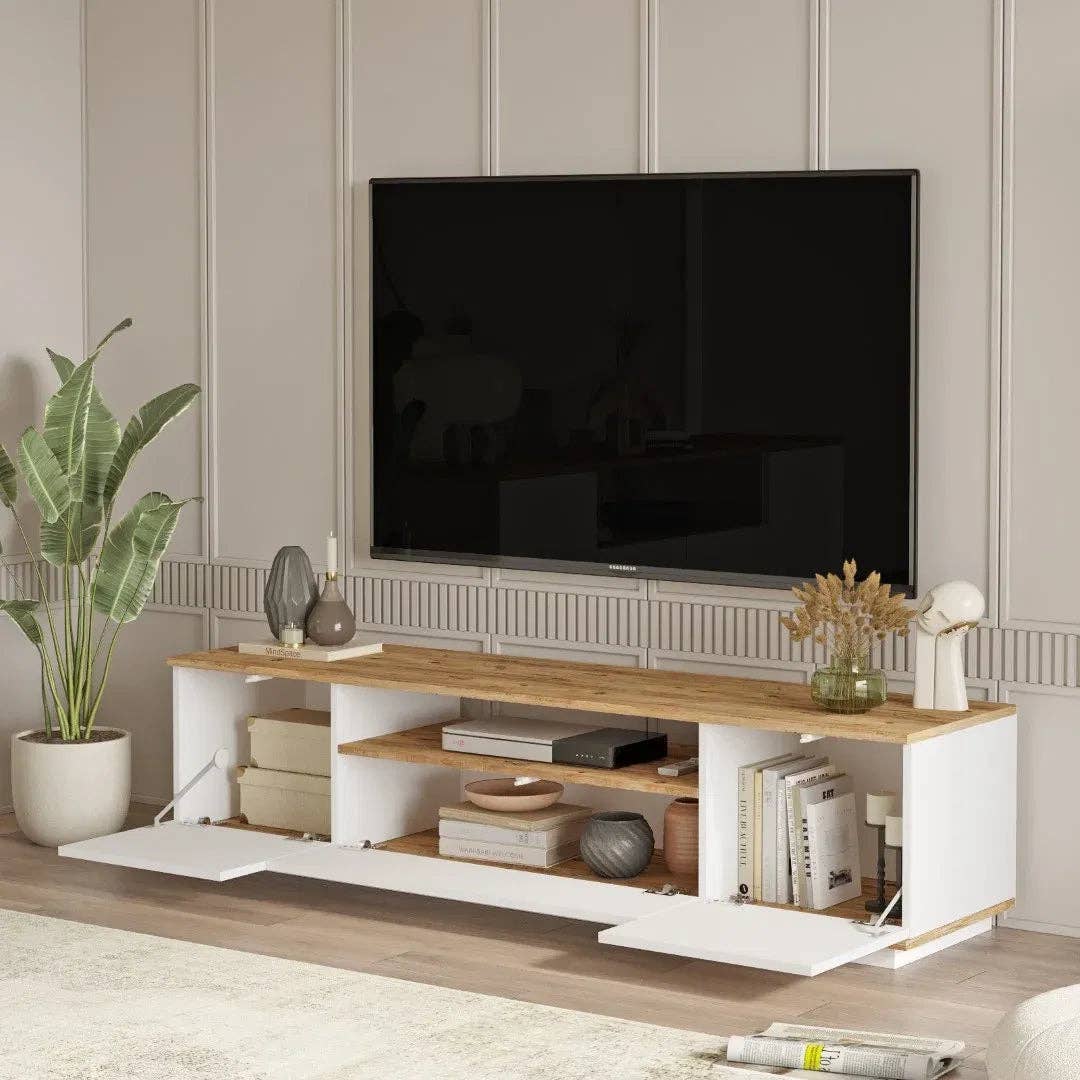 Pin White TV stand FR7 for wholesale on Faire1