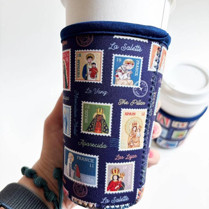 The Stump of Jesse - Vente Housses de boisson - Manchon à boisson catholique Ave Maria | Manchon à café2