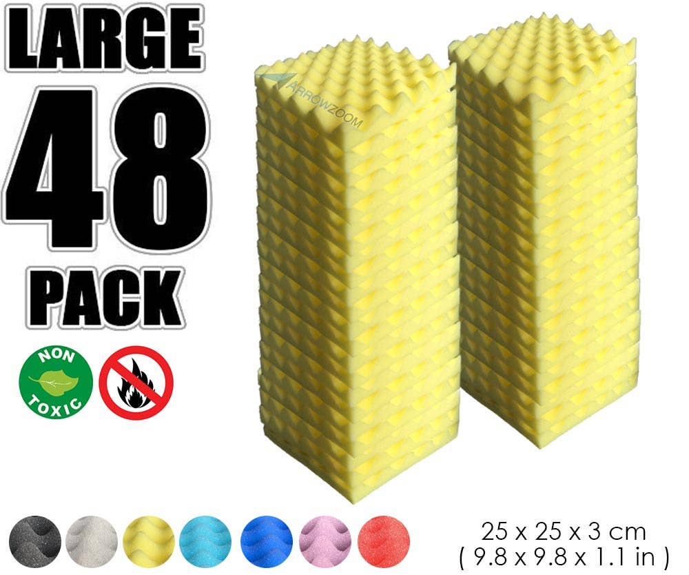 Arrow Zoom Limited - Wholesale Wall Accent - 48 Pcs Egg Crate Foam KK10524