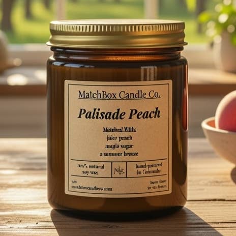 Palisade Peach for wholesale by MatchBox Candle Co.