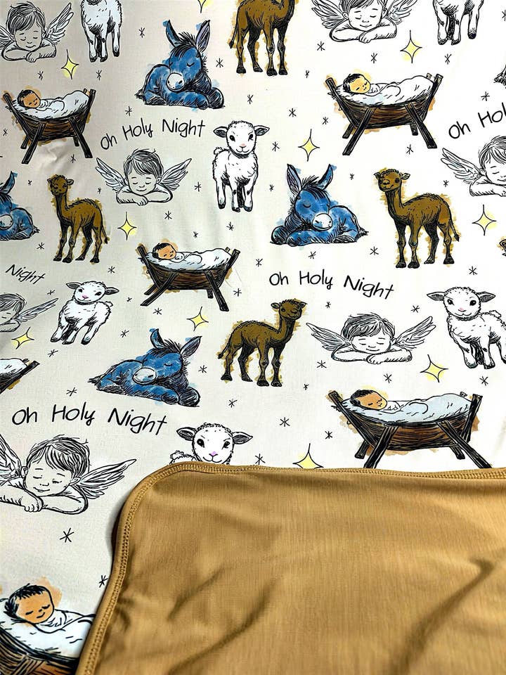 Brinley Jo’s Bamboo - Wholesale Bedding Blanket - Kids & Baby - Oh Holy Night Bamboo Blanket0