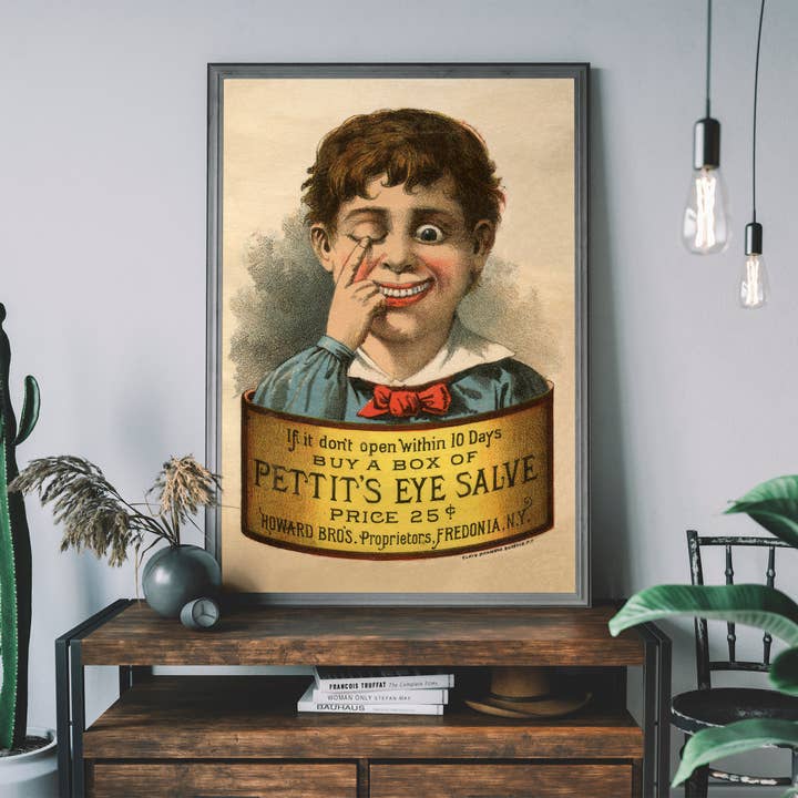 Ink & Drop - Wholesale Poster - Vintage Eye Salve Poster Print