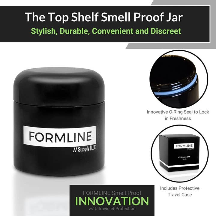 Formline Smell Proof Bags – wholesale Food storage container – Formline Smell Proof Container - 100 ML Odor Proof Jar