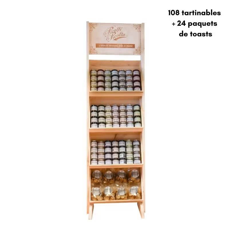 La cerise sur l'apéro - Wholesale Tapenade - Set of 120 spreads + 6 FREE + 24 packs of Toast