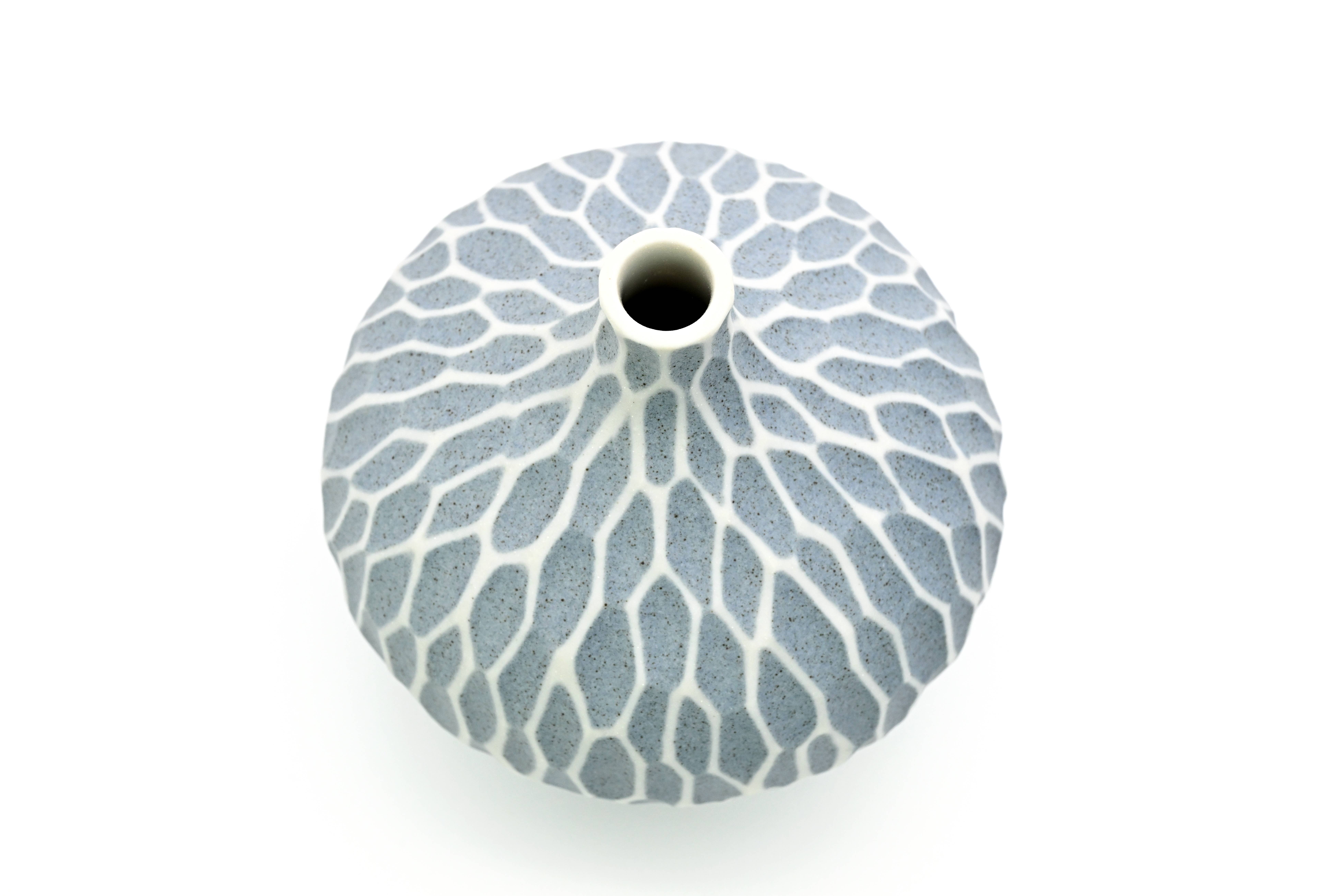Art Floral Trading LLC - Wholesale Vase - 524BLUESN5 CONGO TINY L-Handcrafted Porcelain Bud Vase2