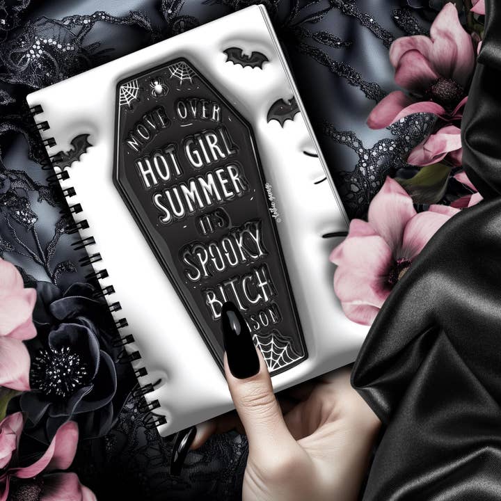 Livre d'Autocollants Réutilisables Saison Gothique Effrayante, Album d'Autocollants Vibe Gothique, Cadeau Parfait à Personnaliser pour les Amoureux du Gothique & Collectionneurs d'Autocollants pour la vente par Gothic Garage