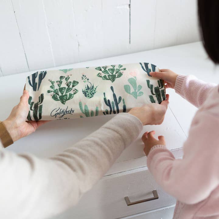 Goldilocks Goods - Wholesale Food Storage Wrap/Bag - Reusable Beeswax Food Wraps: Cacti Set of 33