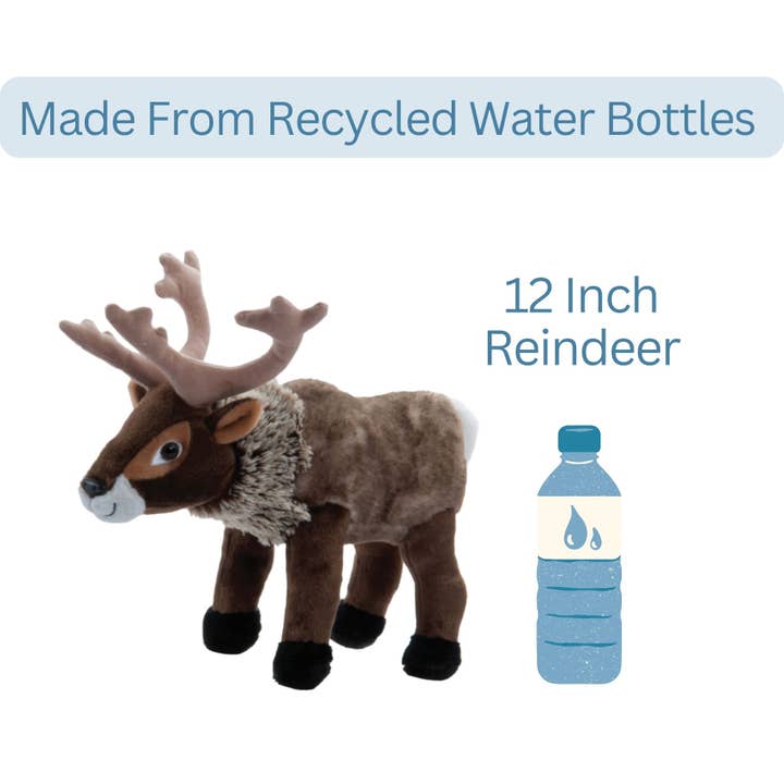 The Petting Zoo - Wholesale Stuffed/Plush Toy - Kids & Baby - 12" (32cm) Winter Reindeer Holiday Wild life4