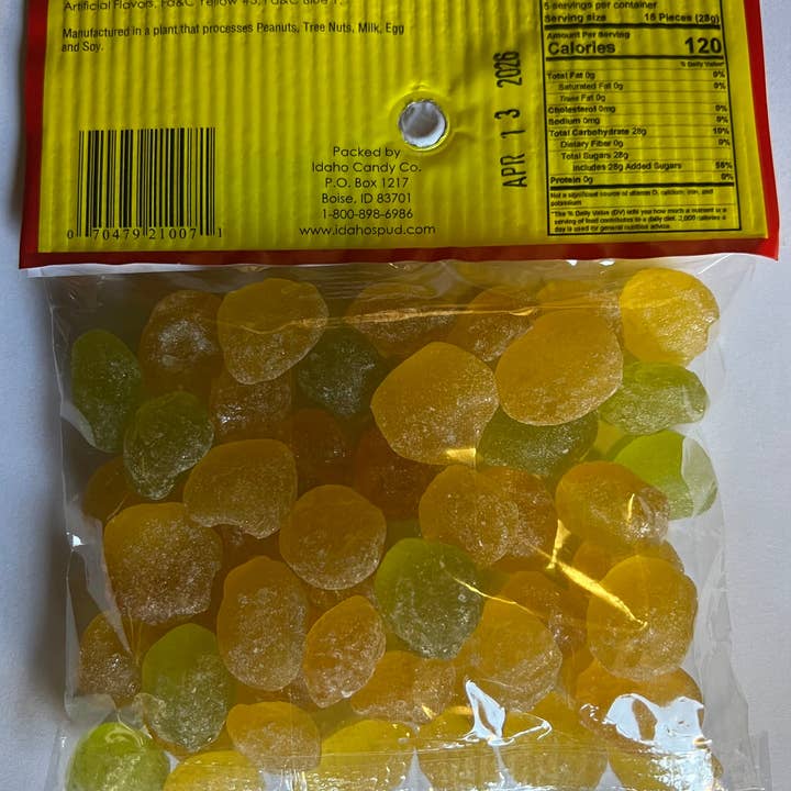 Idaho Candy Co. - Vente Bonbons durs - Bonbons Citron & Citron Vert - Sachet - 142g4