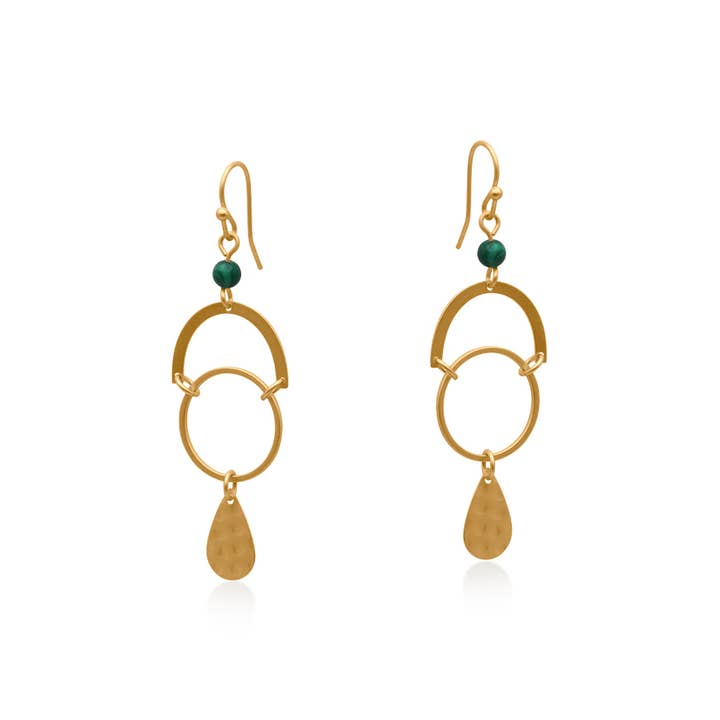 Delphi Priestess Tears Statement Earrings for wholesale by Big Metal London