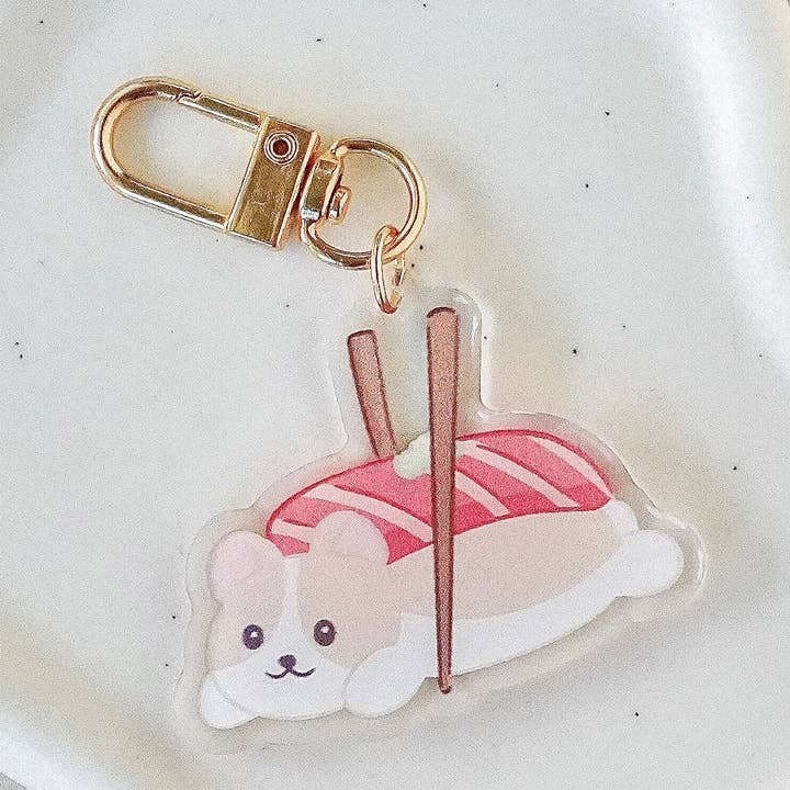Corgiri Acrylic Keychain for wholesale by Scotty&Mel