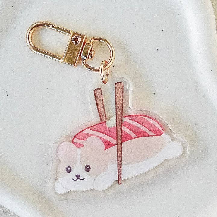 Porte-clés acrylique Corgiri pour la vente par Scotty&Mel