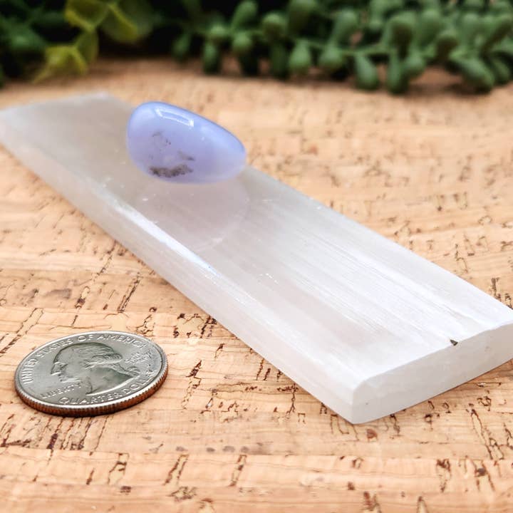 Meraki Gemstones - Wholesale Spiritual Stone/Crystal - Selenite Charging Bar/Plate - Plain - Approx. 16cm Long