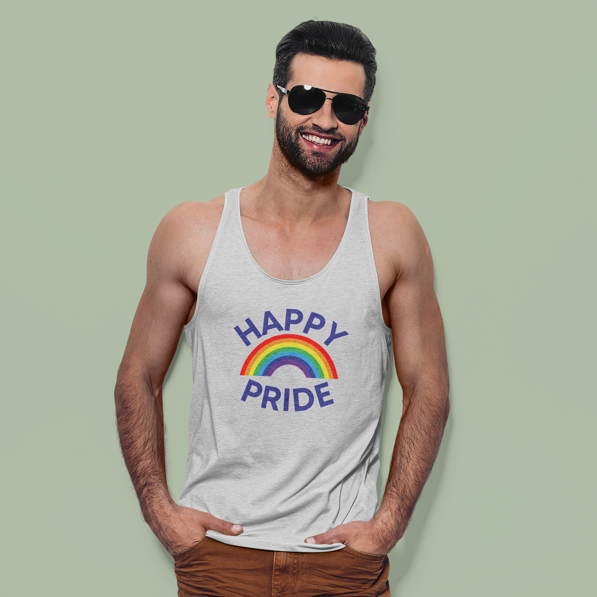 Pride Majic - Wholesale Screen Printed T-Shirt - Unisex - Happy Pride Rainbow Tee – by PrideMajic.com 🌈4