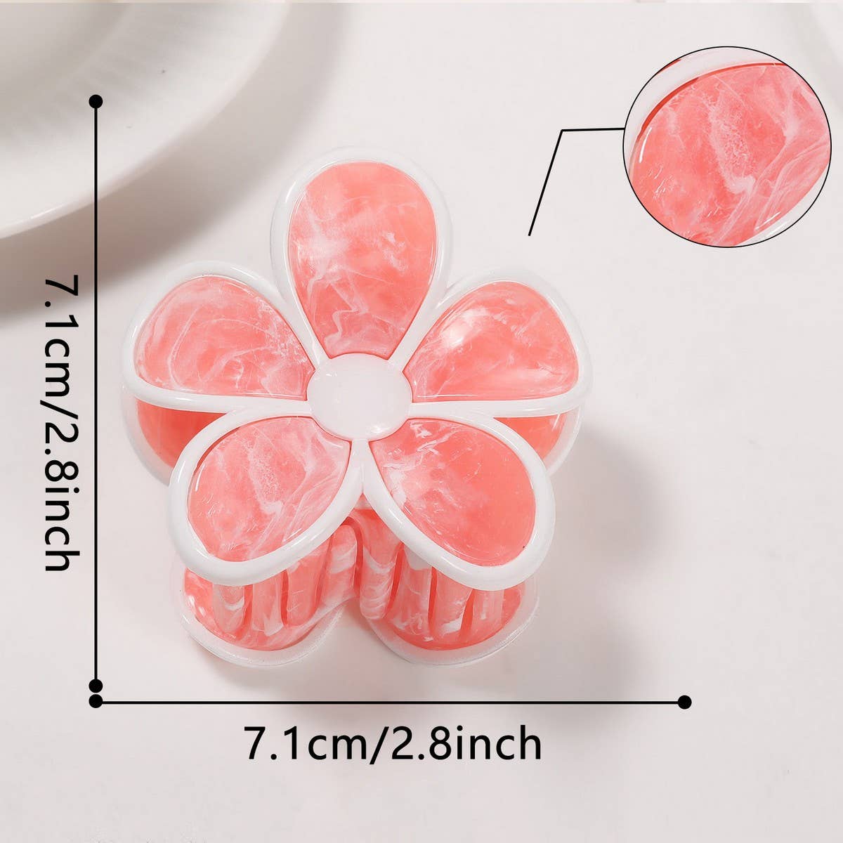 ACCITY - Wholesale Hair Clip - Women's - Vintage Floral Claw Clip for Ponytail & Half Bun_CWAHA0728513