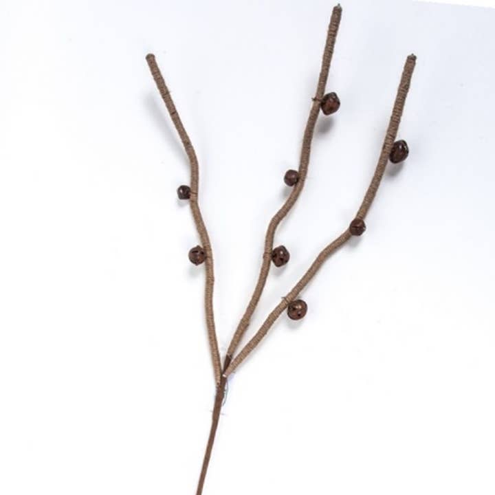 Rustic Twine & Bell Spray, 27" – Hand-Wrapped Accent Décor for wholesale by KMI International Corp.