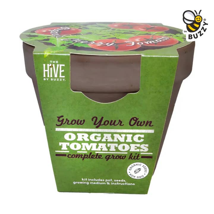 The Hive: Grow Your Own Organic Tomatoes Complete Grow Kit for wholesale by Buzzy Grow Gifts