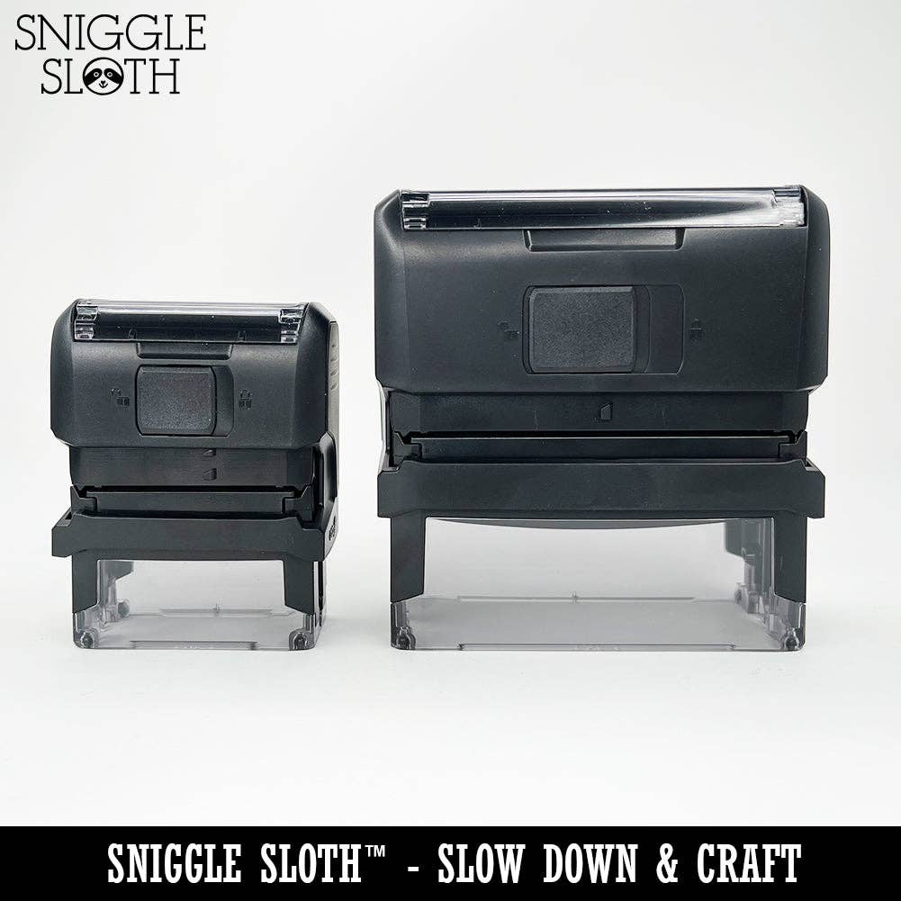 Sniggle Sloth - Vente Tampon encreur/décoratif - Tampon à encre automatique en caoutchouc Sleigh in' Slaying It Santa, professeur de Noël, étudiant, école3
