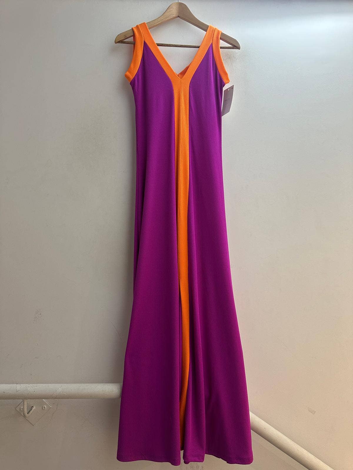 LORIANE - Vendita all'ingrosso Vestito - Donna - 9655 Abito lungo bicolore con spalline12