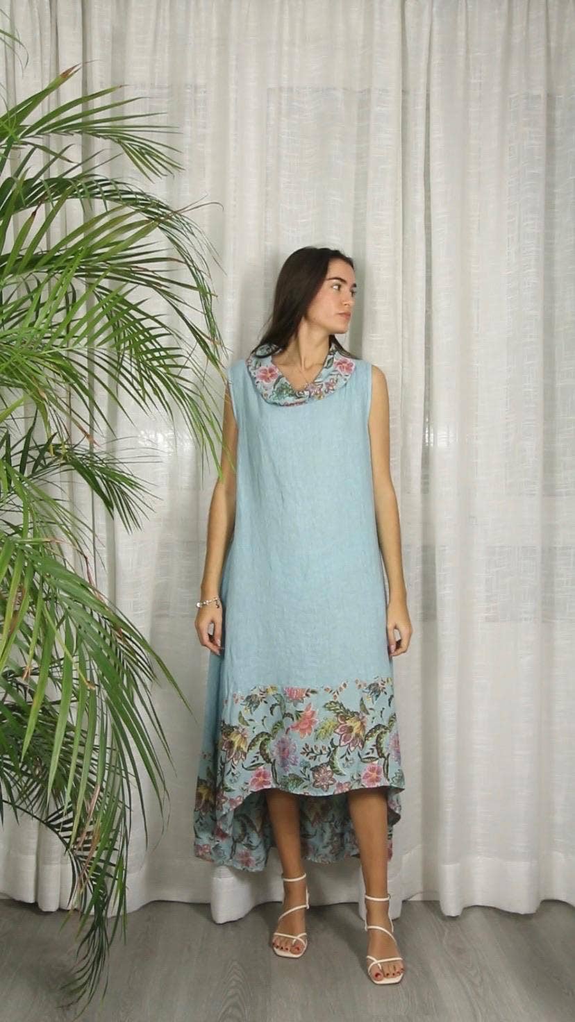 Linen & More – wholesale Dress – Women's – REF 26179 DRESS PRINTS 100% LINEN9