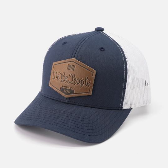 Range Leather Co. - Vente Casquette de camionneur – unisexe - Chapeau We The People | Casquette de camionneur à patch en cuir14