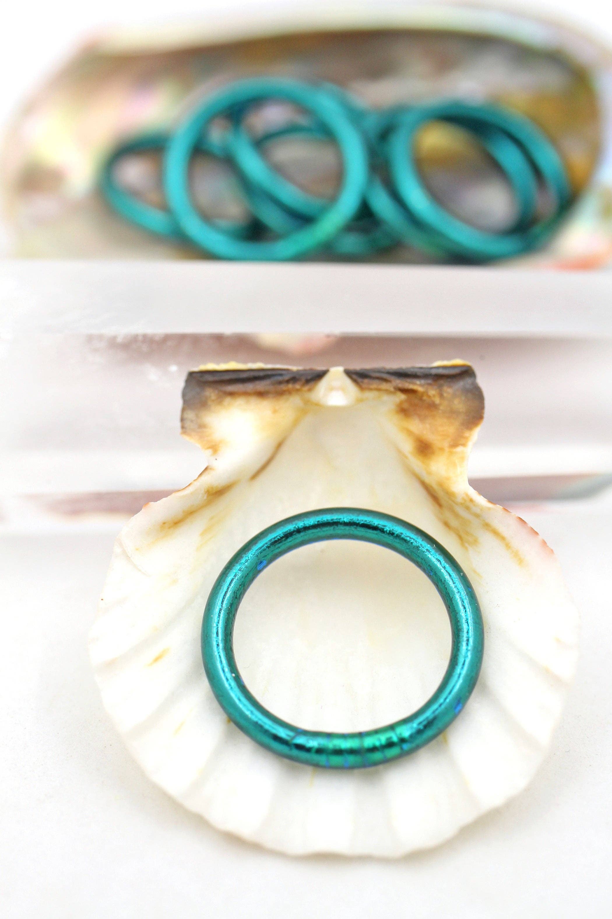 Woman Shops World - Vente Anneau/bague à empiler - Bagues de temple bouddhiste thaïlandaises simples, colorées, Kumlai11