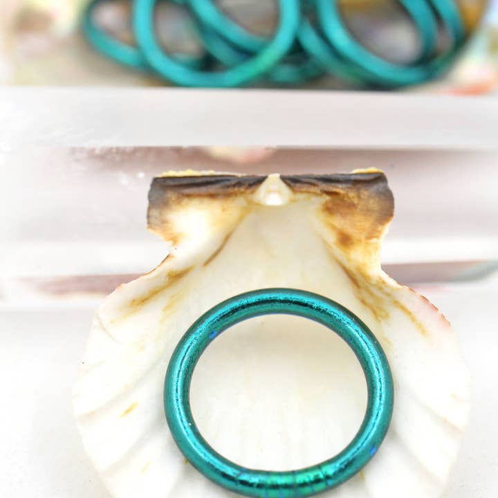 Woman Shops World - Vente Anneau/bague à empiler - Bagues de temple bouddhiste thaïlandaises simples, colorées, Kumlai11