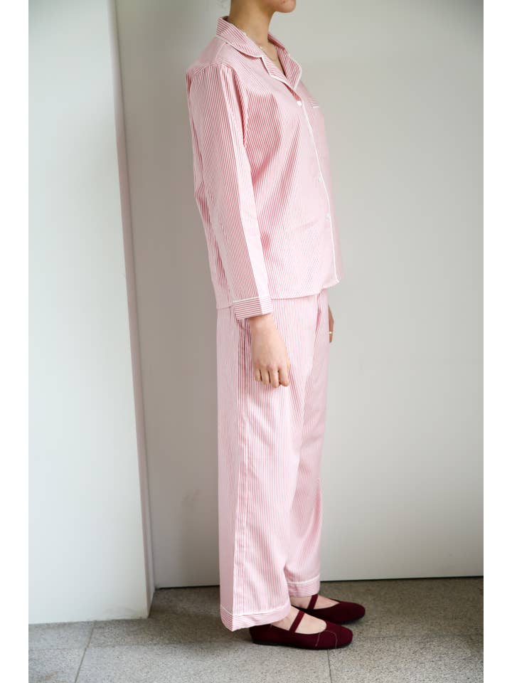 Me+Lia - Wholesale Sleepwear Set - Women's - Cecile Pyjama PJs Long Set - Pink 4