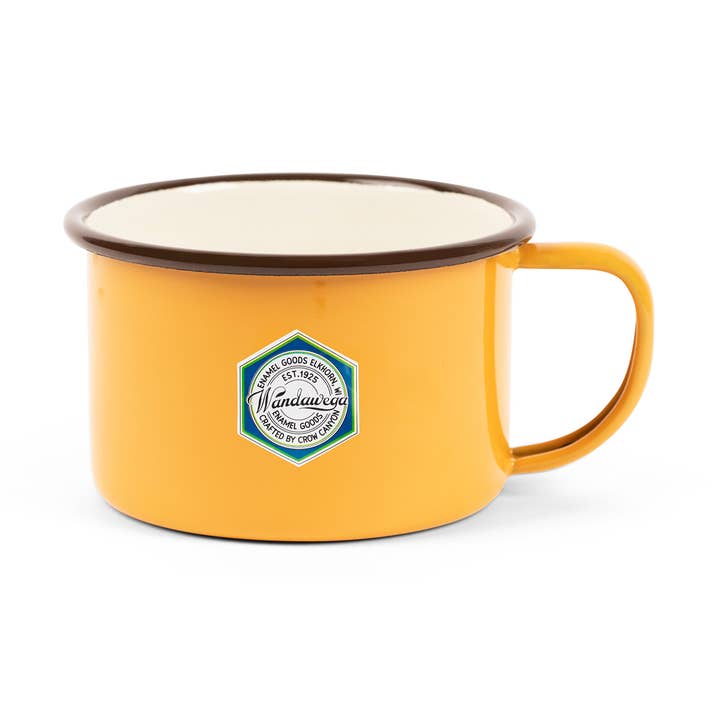 Camp Wandawega x CCH Enamelware Soup Mug for wholesale by Crow Canyon Home