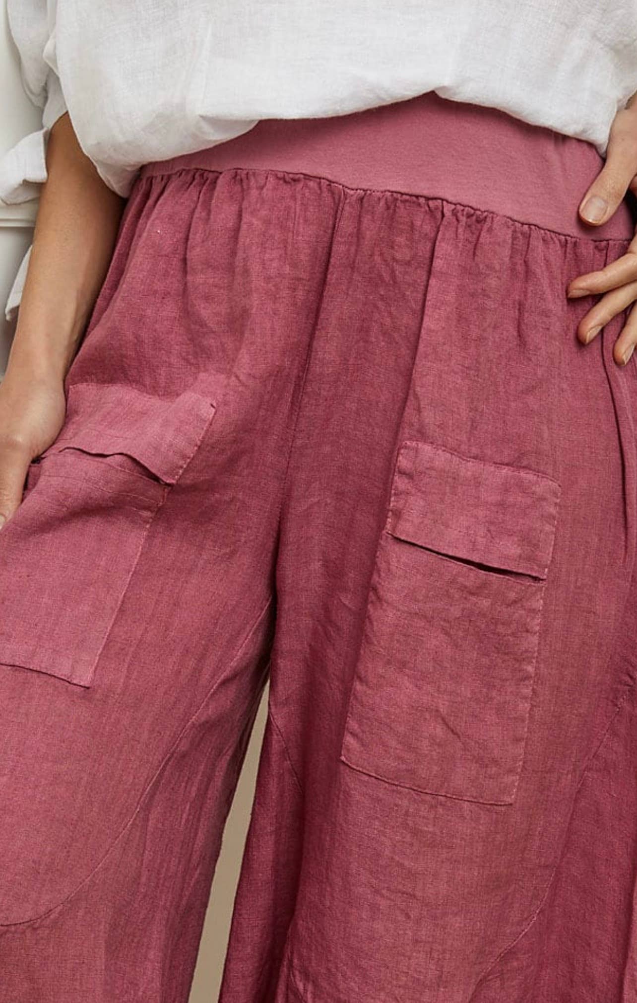 LÉA & LUC - Wholesale Pants - Women's - 100% linen trousers REF.3023536