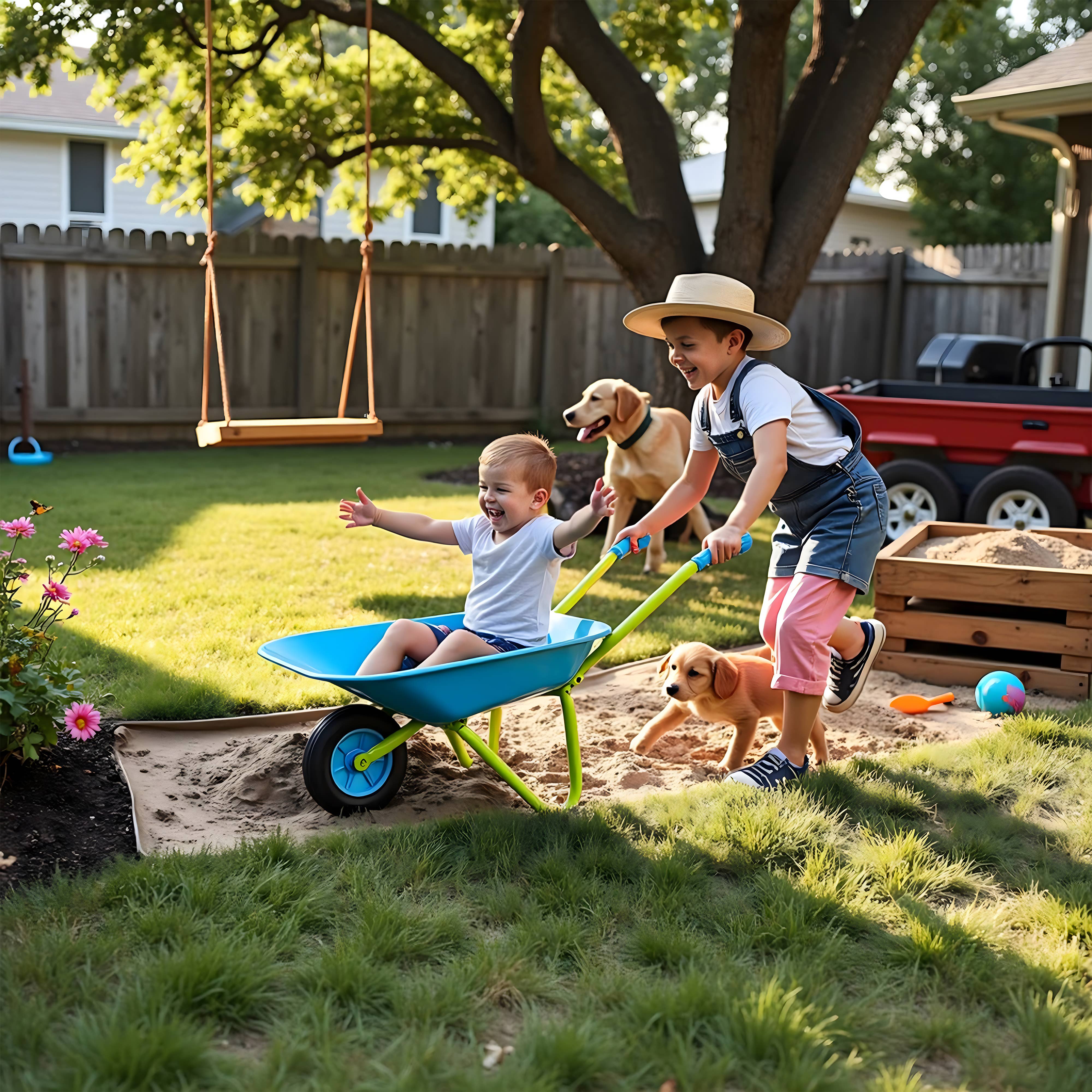 G & F Products - Wholesale Toy set – Kids - Kids Metal Wheelbarrow Durable, Easy-to-Assembly Toy For Fun9