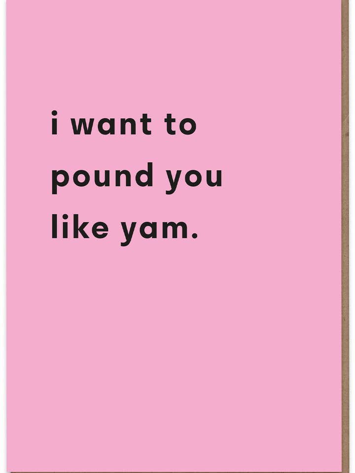 Pound Like Yam pour la vente par Hood Greetings