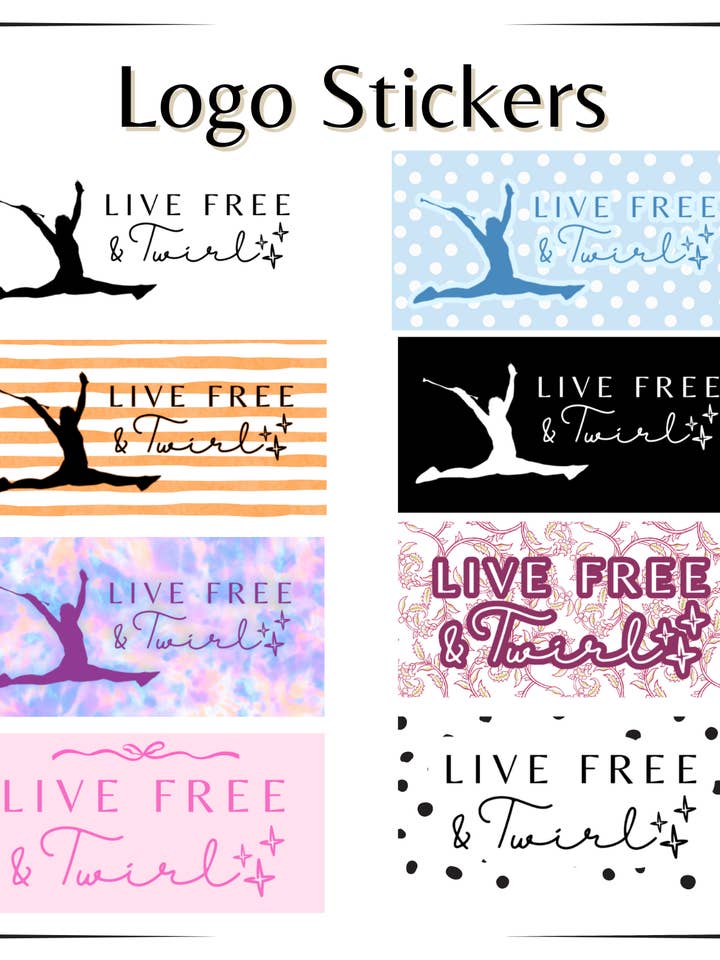 LFT Logo Sticker for wholesale by Live Free & Twirl