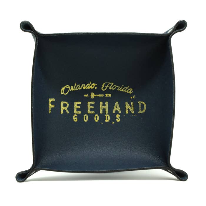 Freehand Goods - Wholesale Desk Tray - Lee Leather Catch All2