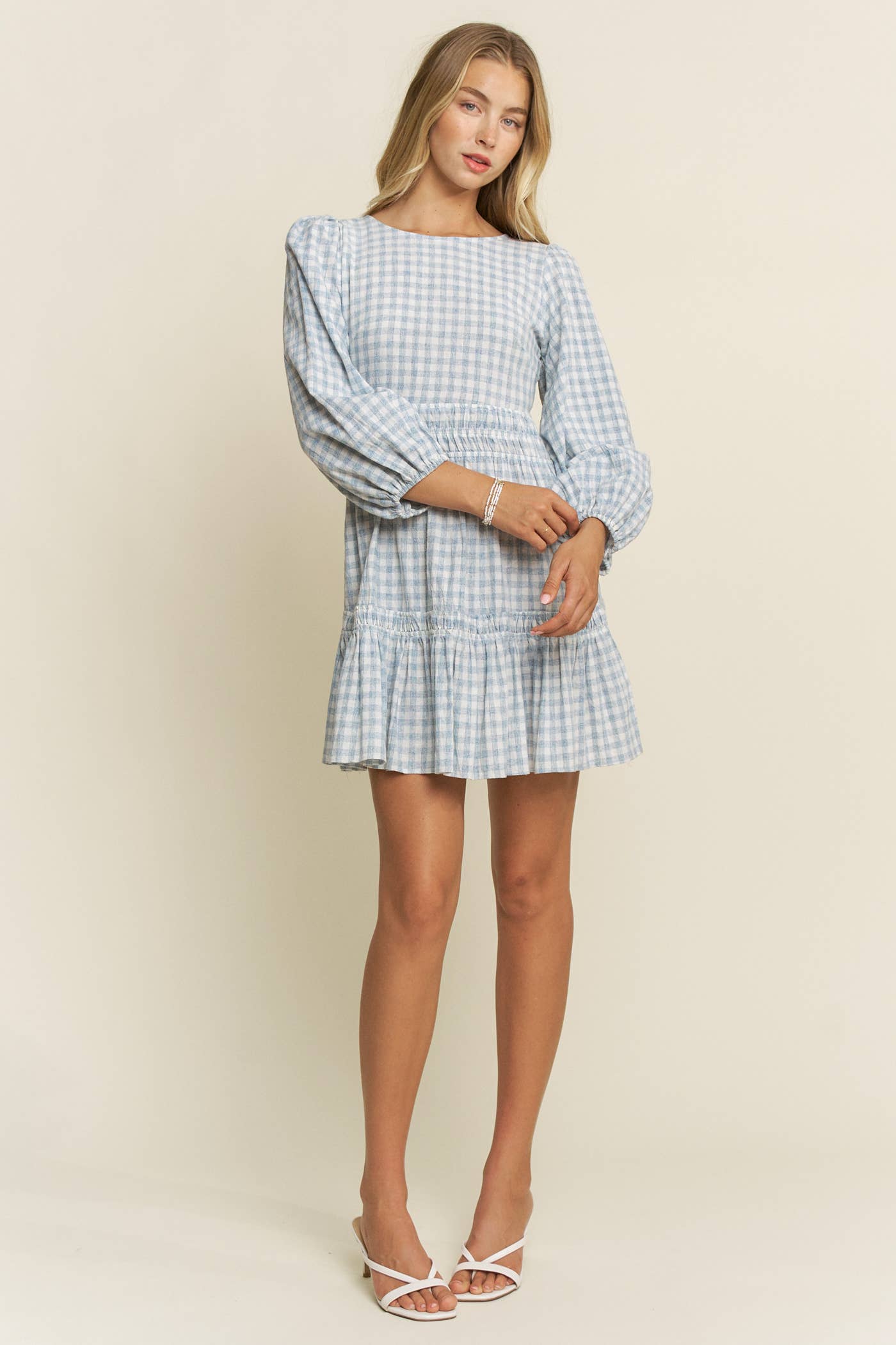 Hersy - Wholesale Dress - Women's - THE GINGHAM GARDEN DRESS - HD004022