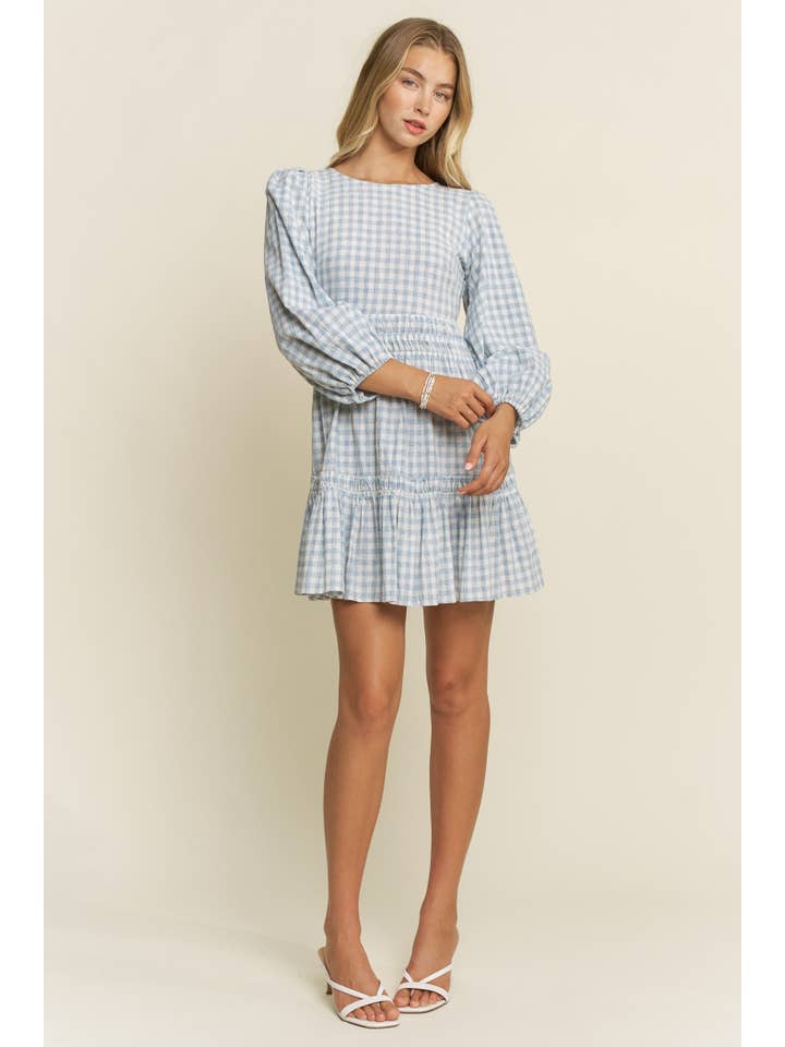 Hersy - Wholesale Dress - Women's - THE GINGHAM GARDEN DRESS - HD004022