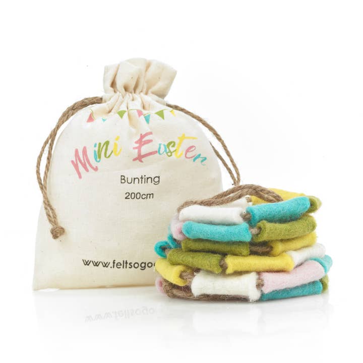 Handmade Felt Mini Easter Bunting for wholesale by Felt So Good