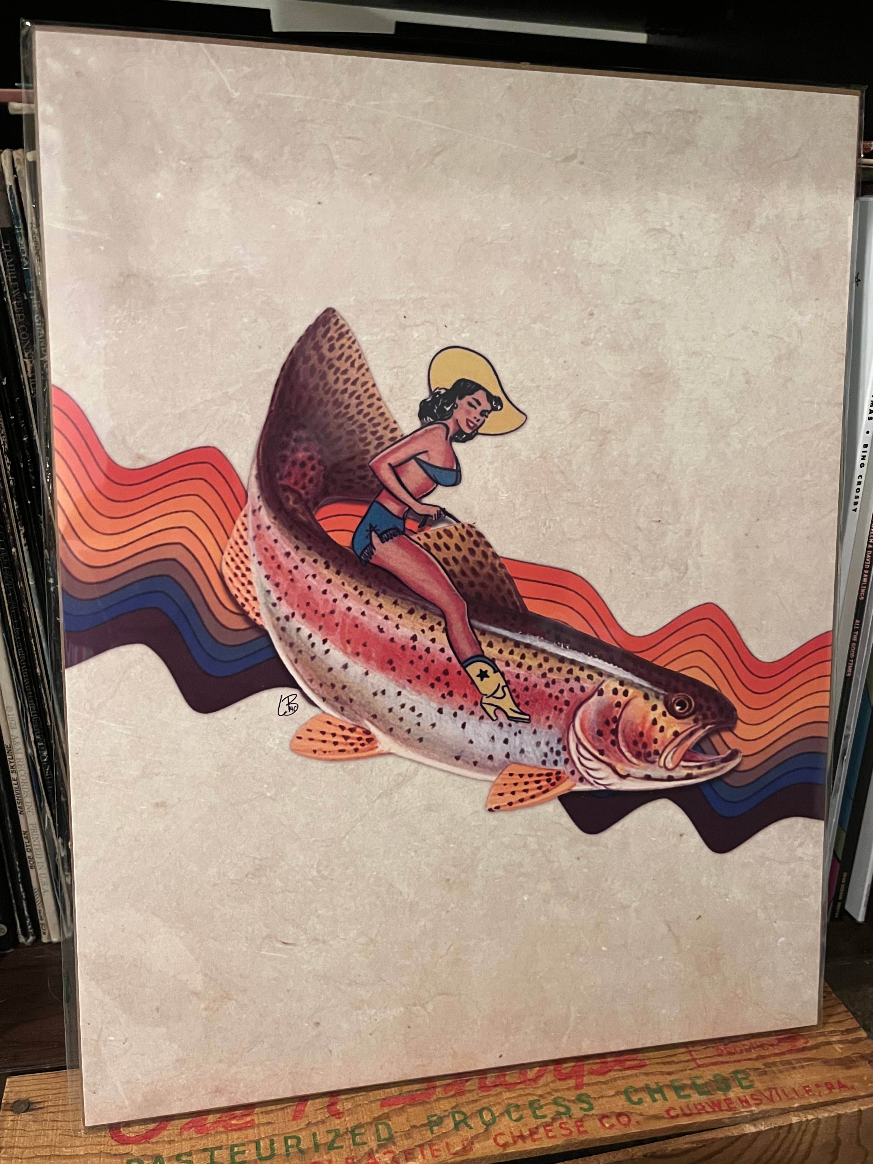 Lilbuddesigns – Großhandel Kunstdruck – Frische Forelle1