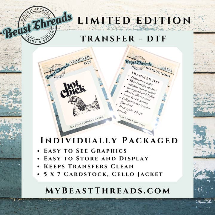 Beast Threads LLC - Wholesale Patch - Bourbon & Books DTF Patch - RTS/MTO1