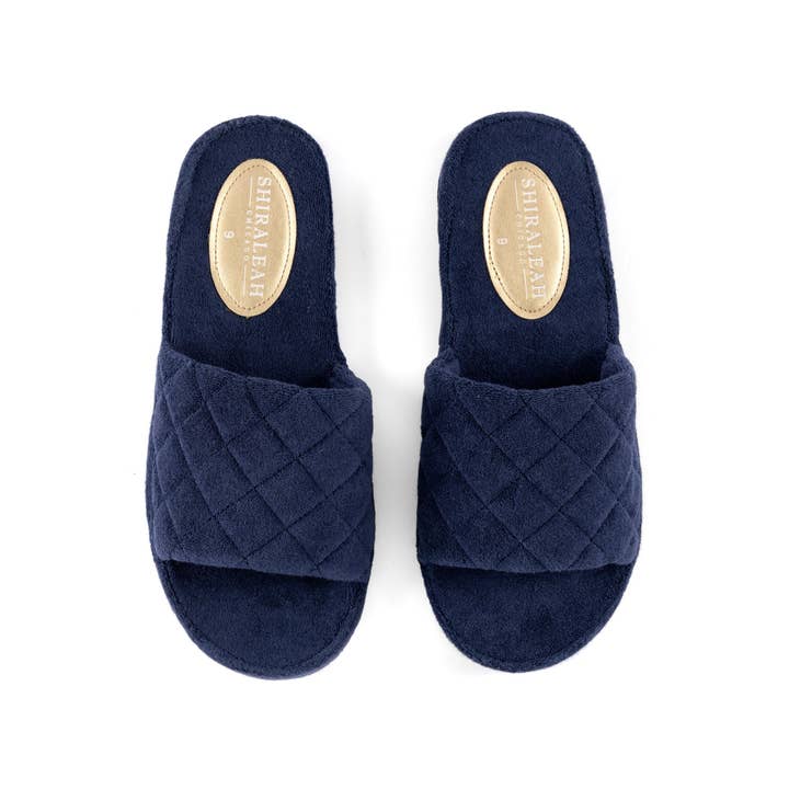ASST/6 SOL POOL SLIDES, NAVY for wholesale by Shiraleah