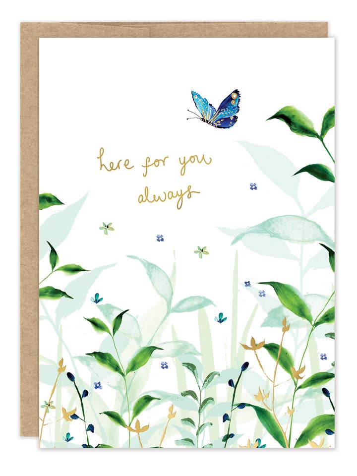 Here For You Always Sympathy Card for wholesale by Biely & Shoaf