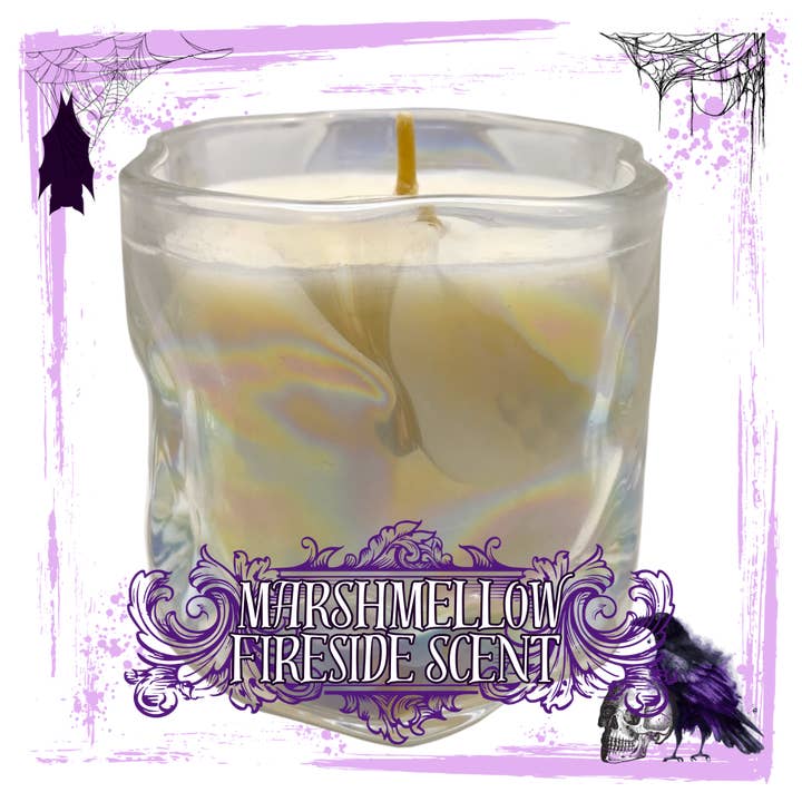 Glitterwicks - Wholesale Jar/Filled Candle - BookTok Date with Her : MarshMallow FireSide Scented Candle