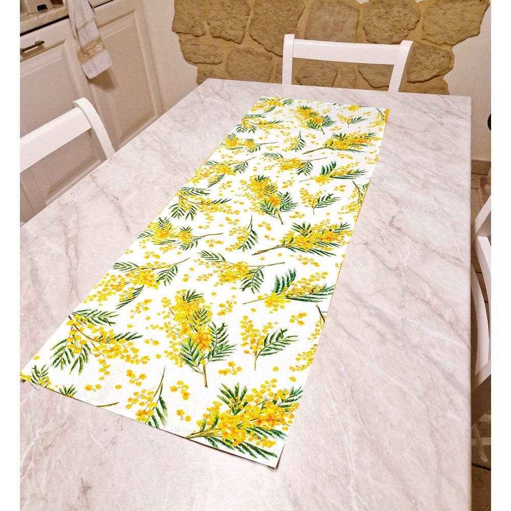Almatex srl - Wholesale Table Runner - Runner cm.46x140 MIMOSA1