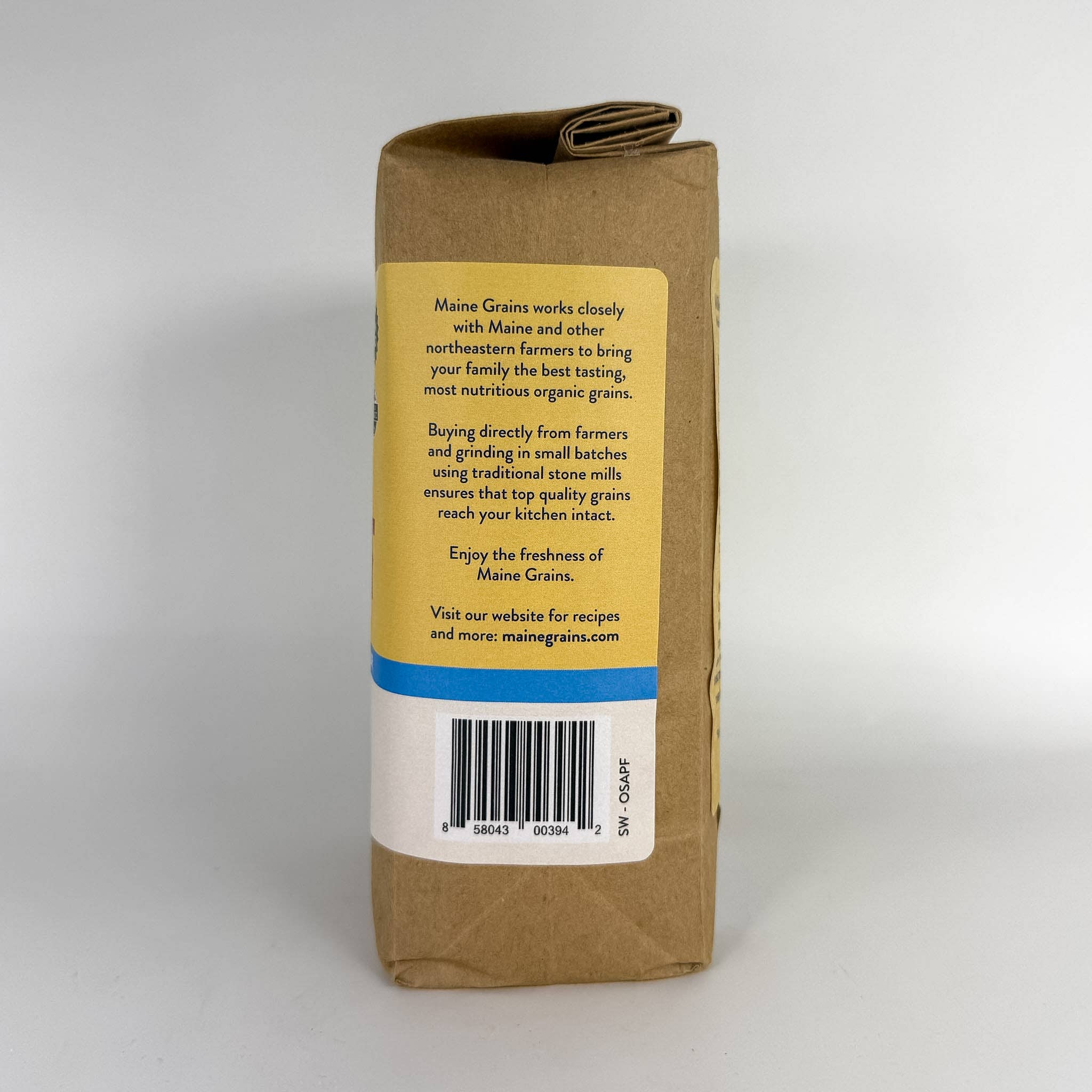 Maine Grains - Vente Farines - Farine de blé tamisée biologique/6x2.4#2