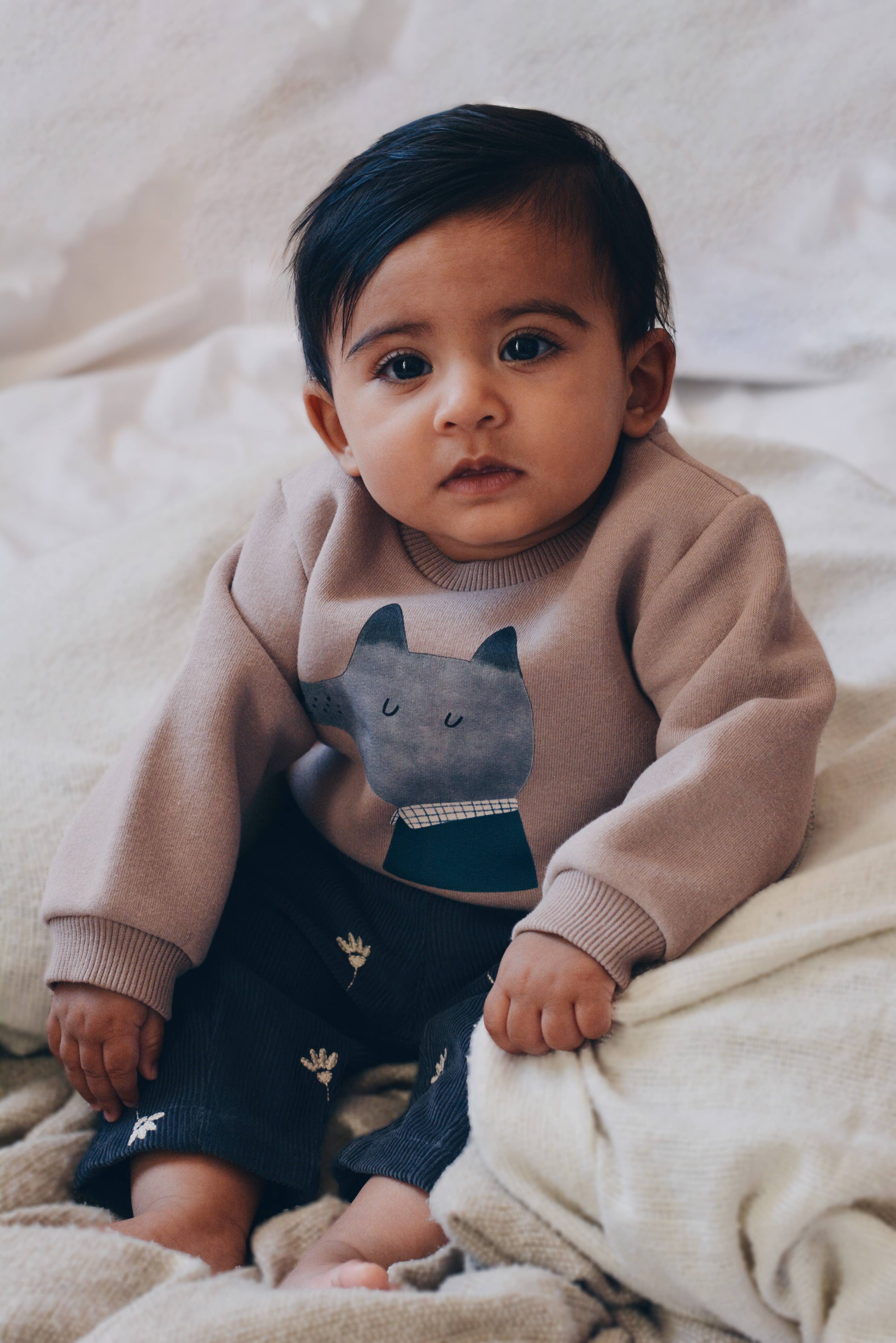Eli & Nev (we cover U.S. import duties) - Wholesale Sweatshirt - Kids - Baby / Kid Sweatshirt Wolf Print OEKO-TEX6