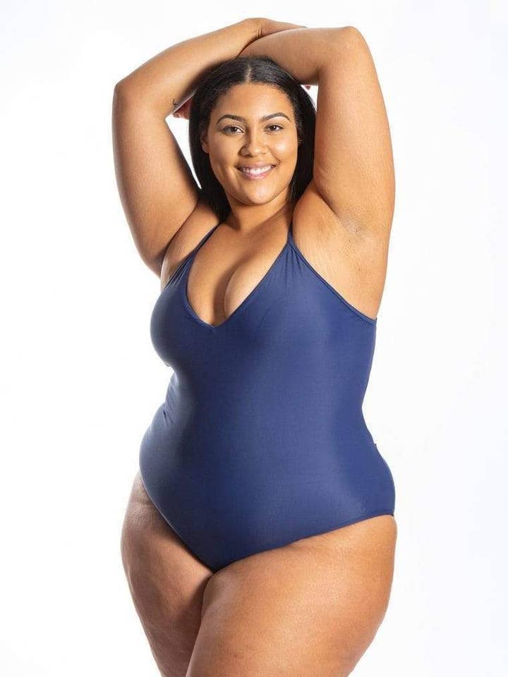 Olivia Eco Friendly Strap Back Classic One Piece - Deep for wholesale by Sensi Graves Swim