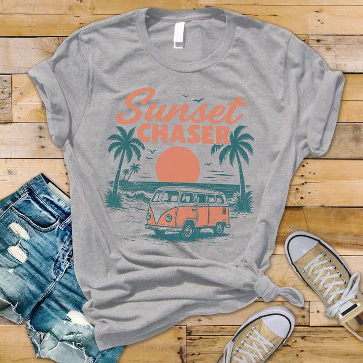 Sunset Chaser T-Shirt for wholesale by Color Custom Prints