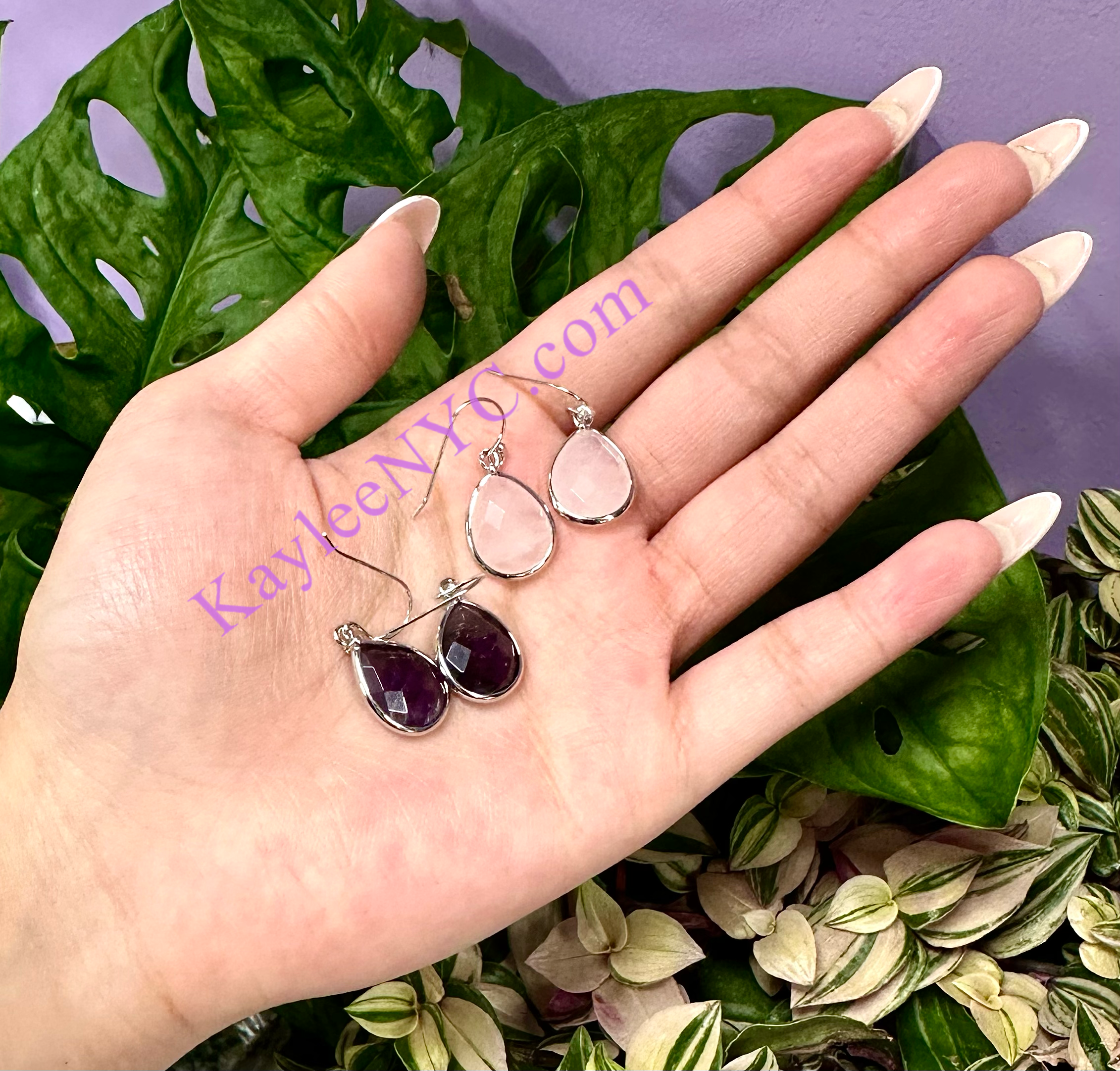 KayleeNYC - Wholesale Dangle Earrings - Crystal Sterling Silver Dangling Earring8