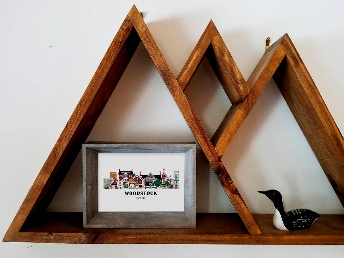 Soijen Illustrations - Wholesale Art Print - Woodstock Vermont Cityscape Print1